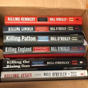 Set 6 Bill o’Reilly Books Killing Jesus rising sun Patton, Kennedy , England, …